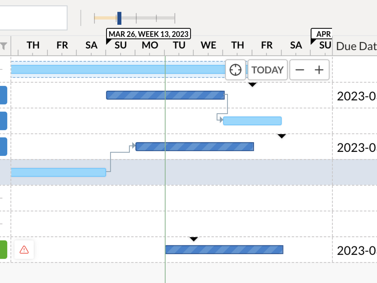 Gantt-Diagramm Projektplaner