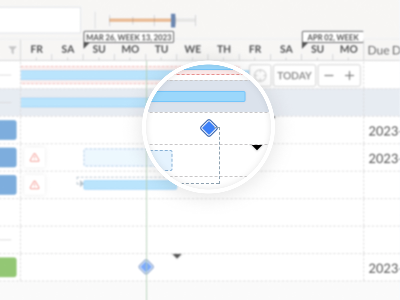 Gantt-Diagramm Projektplaner